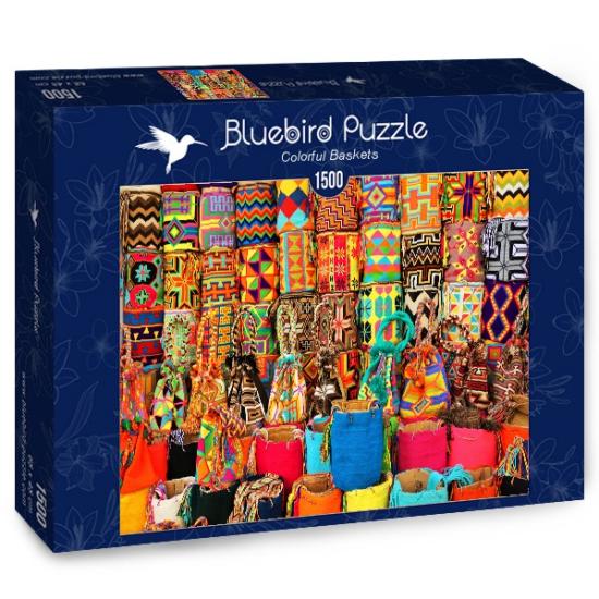 Bluebird Puzzle Farbige Körbe mit 1500 Teilen