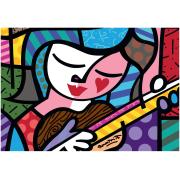 Bluebird Girl mit Gitarre Puzzle 1000 Teile