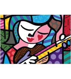 Bluebird Girl mit Gitarre Puzzle 1000 Teile