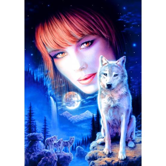 Bluebird Wolf Girl Puzzle 1000 Teile