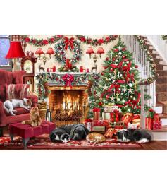 Bluebird Cozy Fireplace Puzzle 1000 Teile