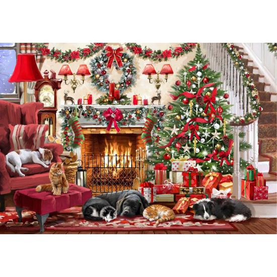 Bluebird Cozy Fireplace Puzzle 1000 Teile