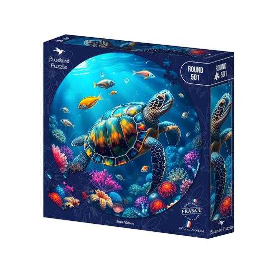 Puzzle Bluebird Rundes Sous L'Ocean 501 Teile