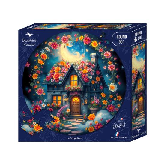 Bluebird Rundes Puzzle Das Blumenhäuschen 501 Teile