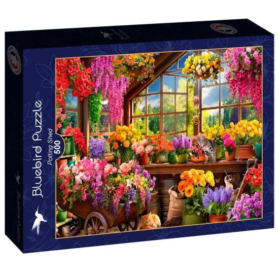 Puzzle Bluebird Gartenschuppen 500 Teile