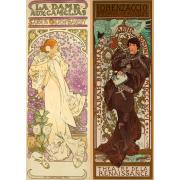 Puzzle Bluebird Collage Alfons Mucha 500 Teile