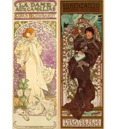 Puzzle Bluebird Collage Alfons Mucha 500 Teile