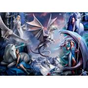 Bluebird Collage Silver Dragon Puzzle 1500 Teile