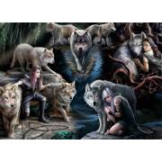 Bluebird Collage of Wolves Puzzle 1500 Teile