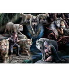 Bluebird Collage of Wolves Puzzle 1500 Teile