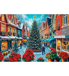 Puzzle Bluebird Weihnachtseinkauf Auf Dem Stadtplatz 1000-teilig