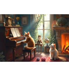 Puzzle Bluebird Katzenkonzert 1000 Teile