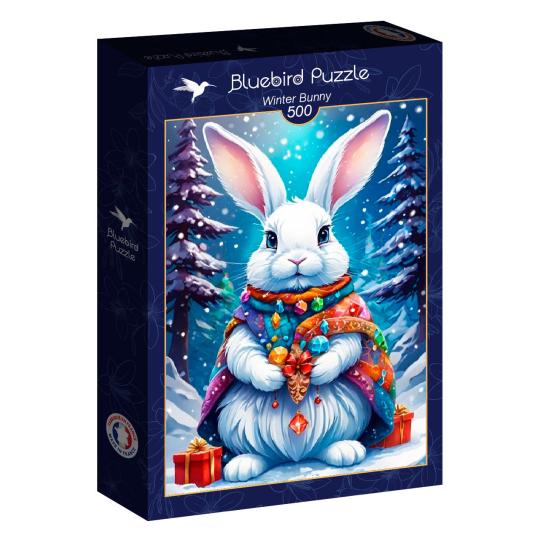 Puzzle Bluebird Winterhase 500 Teile