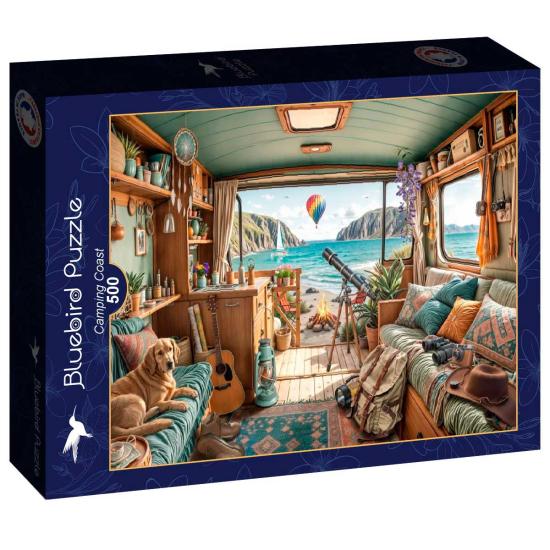 Puzzle Bluebird Cozy Campingplatz Coast 500 Teile