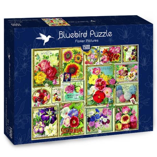 Bluebird Puzzle Blumenbilder mit 1500 Teilen