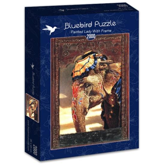 Bluebird Painted Lady Puzzle mit Rahmen von 2000 Teilen