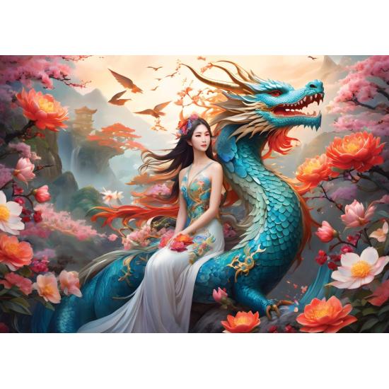 Puzzle Bluebird Blauer Drache 500 Teile Puzzle Bluebird Blauer Drache 500 Teile