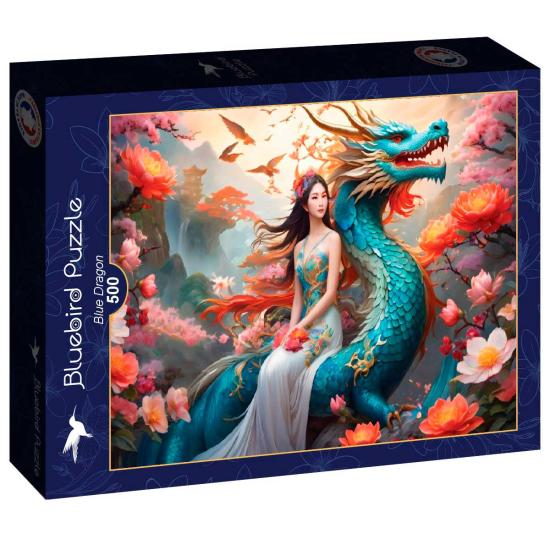 Puzzle Bluebird Blauer Drache 500 Teile Puzzle Bluebird Blauer Drache 500 Teile