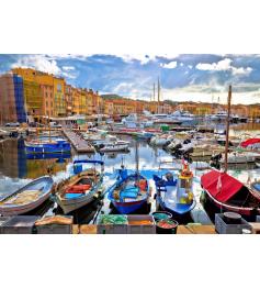 Puzzle Bluebird Der farbenfrohe Hafen von St Tropez 1000 Teile