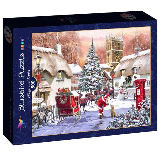 Bluebird Puzzle Das Volk und der Weihnachtsmann 500 Teile
