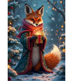Puzzle Bluebird Das Weihnachtsgeschenk Des Fuchses XXL 300 Teil