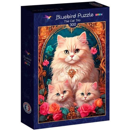 Puzzle Bluebird Das Katzentrio XXL 300 Teile