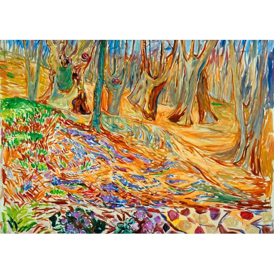 Bluebird Ulmenwald im Frühling, 1000-teiliges Puzzle