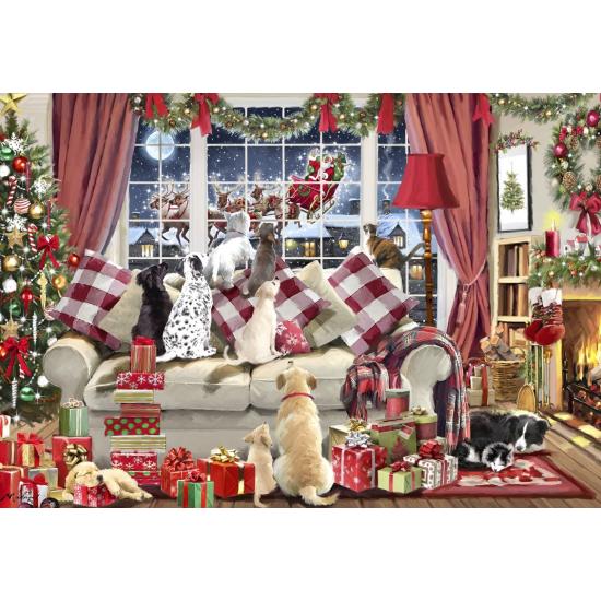 Puzzle Bluebird Warten Auf Den Weihnachtsmann 1000-teilig