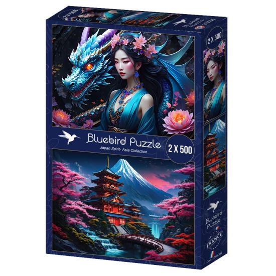 Bluebird Puzzle Japanischer Geist 2x500 Teile