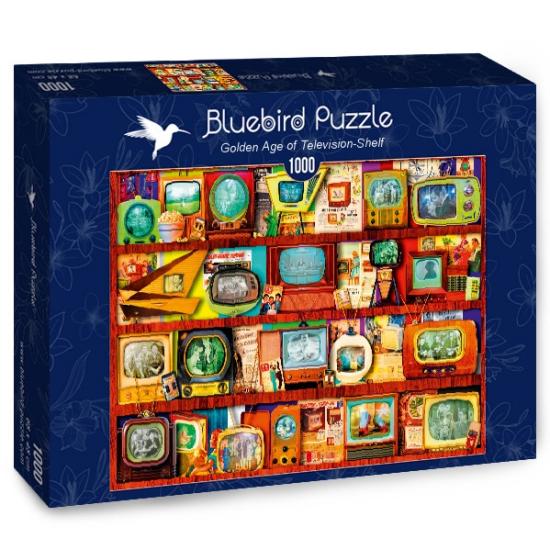 Bluebird Puzzle-Regale mit Vintage-Teles von 1000 Teilen