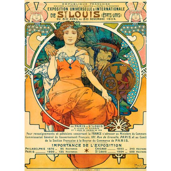 Puzzle Bluebird Exposition Universelle de St. Louis 1000 Teile