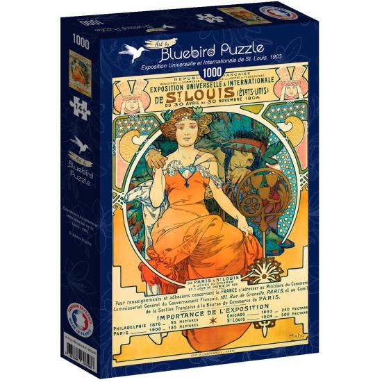 Puzzle Bluebird Exposition Universelle de St. Louis 1000 Teile