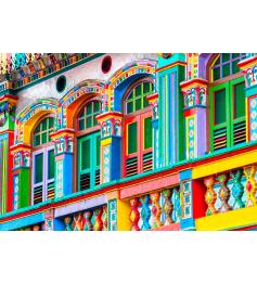 Puzzle Bluebird Farbige Fassade, Singapur 1000-teiliges