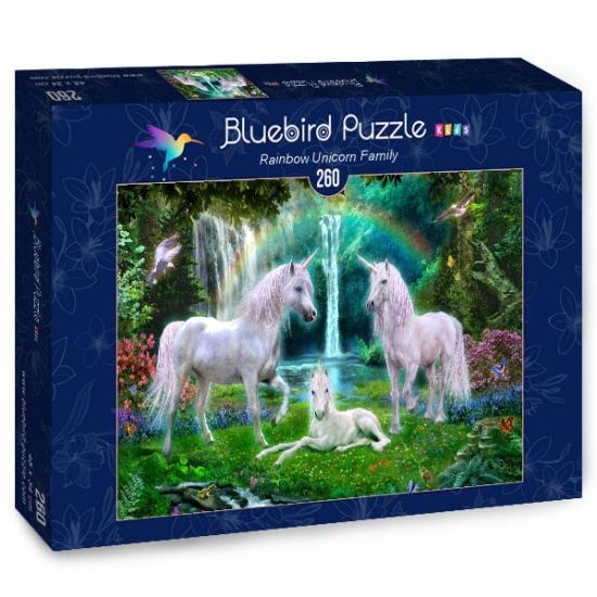 Bluebird Regenbogen-Einhorn-Familienpuzzle, 260 Teile