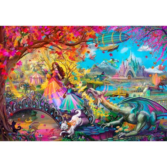 Puzzle Bluebird Herbstliches Burgfest 1000-teiliges