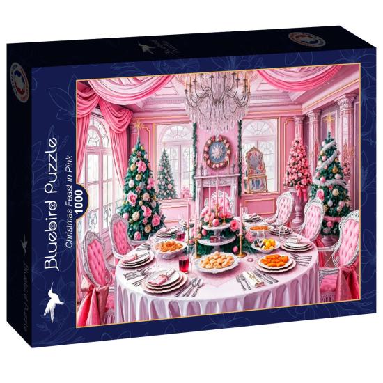 Puzzle Bluebird Weihnachtsfest In Pink 1000 Teile