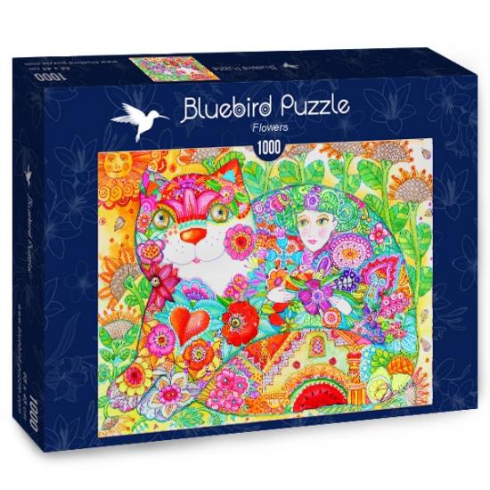 Bluebird Flowers Puzzle 1000 Teile