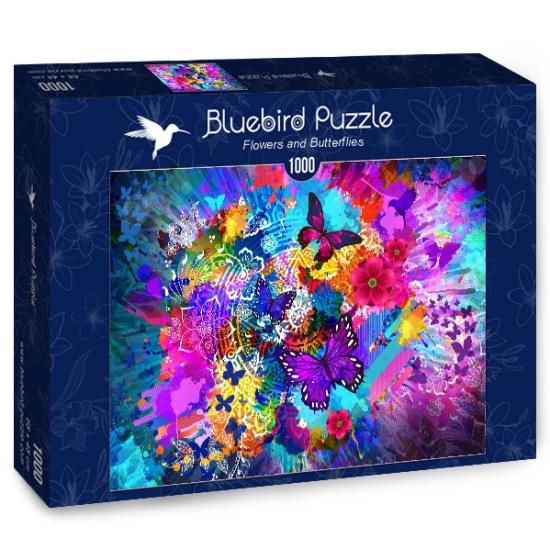 Bluebird Blumen und Schmetterlinge Puzzle 1000 Teile