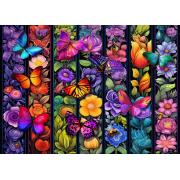 Puzzle Bluebird Blumen und Schmetterlinge 1500 Teile