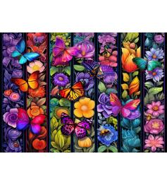 Puzzle Bluebird Blumen und Schmetterlinge 1500 Teile