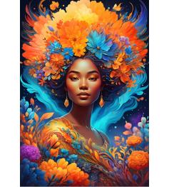 Puzzle Bluebird Flower Power 1000 Teile