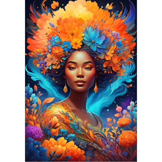 Puzzle Bluebird Flower Power 1000 Teile