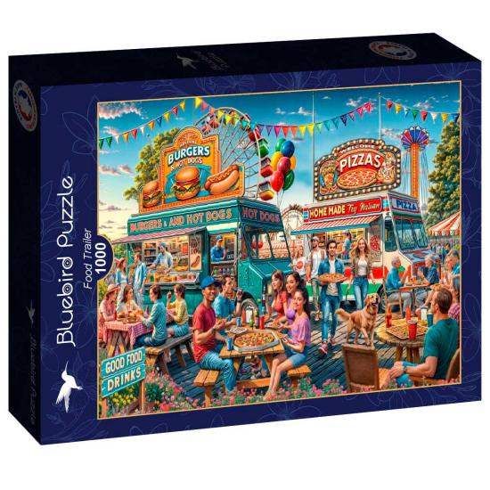 Puzzle Bluebird Food Trailer 1000 Teile