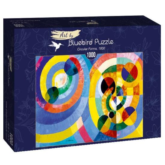 Bluebird-Puzzle, kreisförmige Formen mit 1000 Teilen