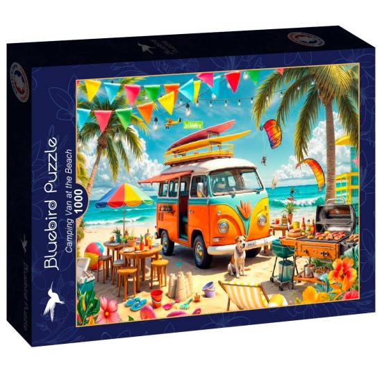 Puzzle Bluebird Campingbus Am Strand 1000-teiliges