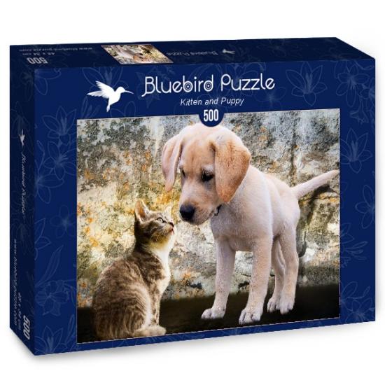 Bluebird Kätzchen und Welpe Puzzle 500 Teile
