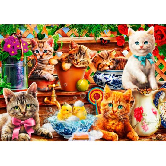 Bluebird Kittens in the Shed Puzzle 1000 Teile