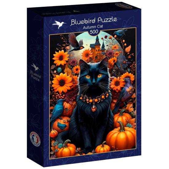 Puzzle Bluebird Herbstkatze 500 Teile