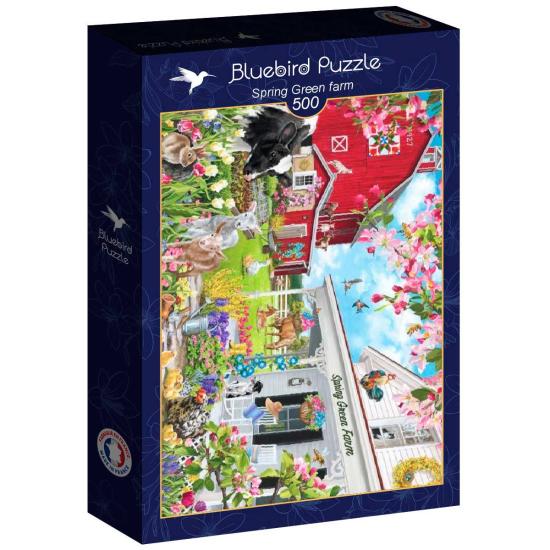 Puzzle Bluebird Bauernhof Spring Green 500 Teile