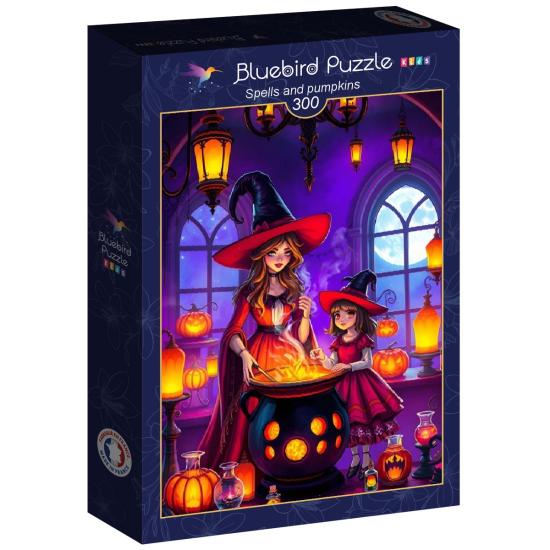 Puzzle Bluebird Zaubersprüche Und Kürbisse XXL 300 Teile